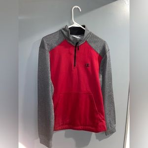 Champion C Logo Red Quart Zip